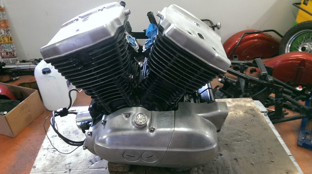 Fertig zusammengebauter Motor