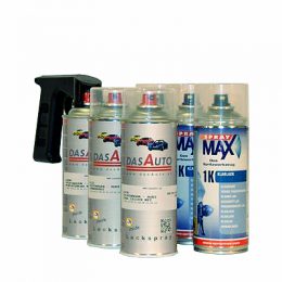 Lackier Set mit 1K Klarlack und Handgriff